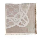 Jacquard Silkeskjerf med Monogram Motiv