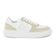 Hvit/Beige Skinn Courtside Monogram Sneaker