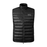 Svart High-Neck Down Vest Aw23