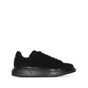 Svart Semsket Oversized Sole Sneakers