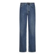 Blå Straight Leg Jeans Aw24