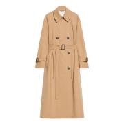 Brun Trenchcoat Dobbeltspent