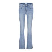 Lyseblå Bootcut Jeans Babette Bleach