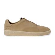 Beige Skinn Sneakers med Lisser