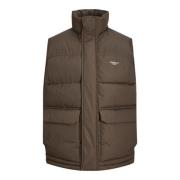 Polstret Bodywarmer Vest med Høy Hals