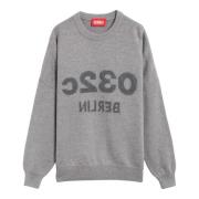 Merino Wool Crew Neck Strikkegenser