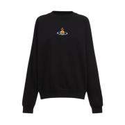 Svart Raglan Sweatshirt Ss24 Stil