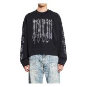 Studded Gothic Crewneck Svart