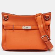 Pre-owned Oransje Hermes Crossbody-veske i skinn