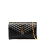 Pre-owned Cassandre Envelope Wallet on Chain Crossbody Bag