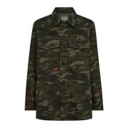 Army Shirt Forest Night Oversize Blouse