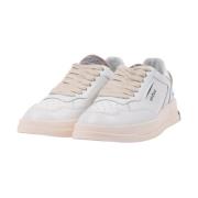 Low Wom Lær Sneakers - Hvit/Beige