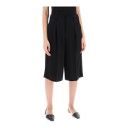 Viddeklippet ull Bermuda shorts