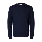 Merino Crew Neck Strikket Genser