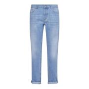 Lys Blå Denim Tapered Jeans