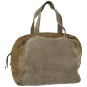 Pre-owned Suede handbags