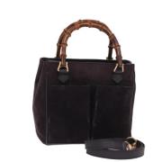 Pre-owned Suede handbags