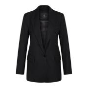 Blazer w czarno-biale prazki