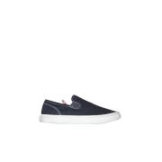 Sort Canvas Slip-On Sneakers