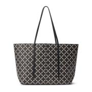 Abigail Printed Tote Bag - Svart