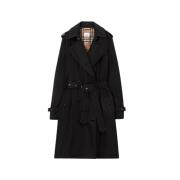 Svart Kensington Trench Coat