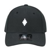 Svart Polyester Cap med Brodert Logo