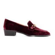 Bordeaux Velvet Axel Loafer Gull-tone