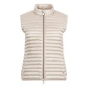 Arabella Iris Quiltet Vest - Regnfull Beige