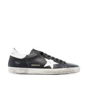 Super-Star Svart Skinn Sneakers