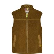 Teddy Waistcoat Vest Klassisk Knappelukking