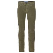 Grønn Corduroy Slim Fit Bukser