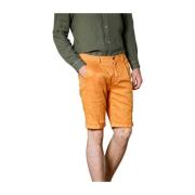 Gulrot Fit Lin-Bomull Chino Bermuda Shorts