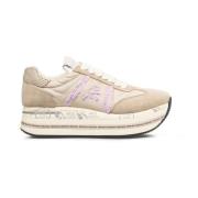 Beige Platform Sneakers Beth