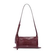 Burgundy Empire Croc Veske