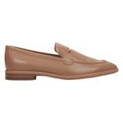 Brune skinnloafers