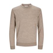 Merino Strikket Crew Neck Genser