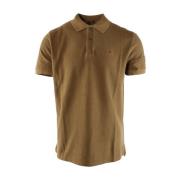 Resist Dyed Polo Skjorte Brun Menn