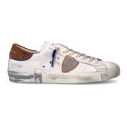 Retro Stil Hvit Cognac Sneakers