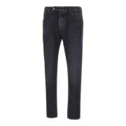 Svart Stretch Denim Slim Fit Jeans