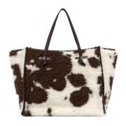 Landstil Faux Fur Handleveske