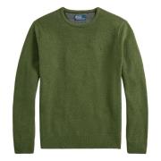 Klassisk Oliven Pullover