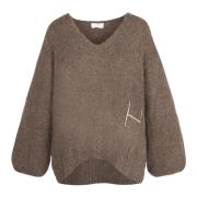 Brun Sofie V-Neck Sweater