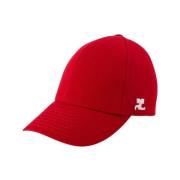 Rød Bomull Signature Cap