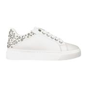 Studded Skinn Sneaker med Plattformsåle