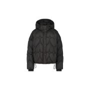 Hjerte Print Puffer Jakke