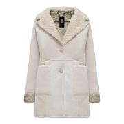 Suede Eco-Fur Coat