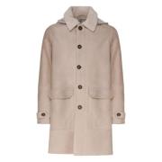 Shearling Kåpe med Store Lommer