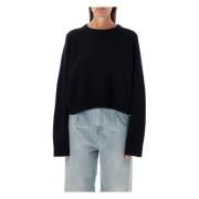 Svart Strikket Bruzzi Sweater Aw24