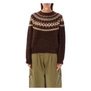 Brun Fairisle Strikkeplagg Aw24