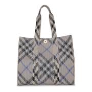 Check Print Tote Style Bag